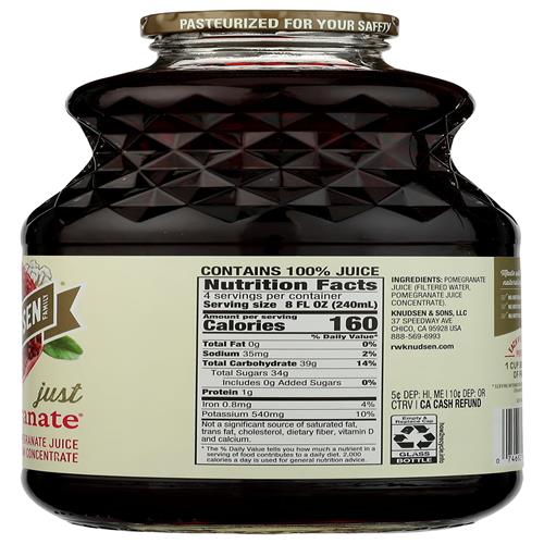 R.W. Knudsen Family Just Juice, Pomegranate, 32 Fluid Ounce