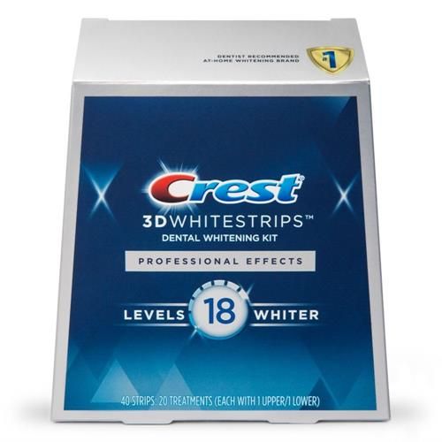 Crest 3D No Slip Whitestrips Professional Effects Teeth Whitening Kit 20 Ea