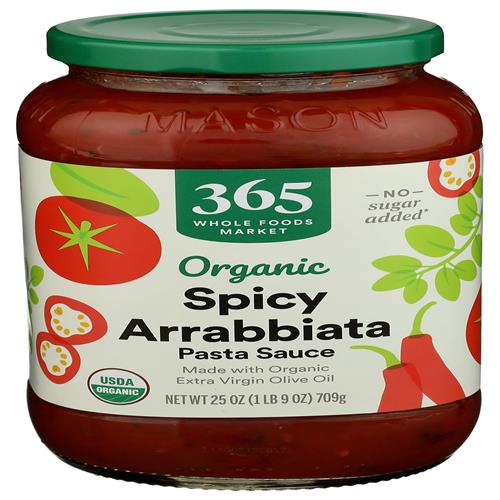 Whole Foods Market Organic Arrabbiata Pasta Sauce, 25 Ounce