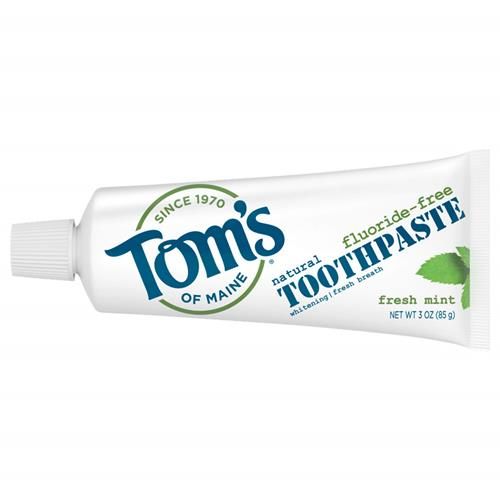 Toms Of Maine Travel Size Fluoride-Free Fresh Mint Toothpaste, 3 Oz. (Packaging May Vary)