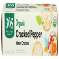 Whole Foods Market, Organic Cracked Pepper Water Crackers, 4.4 Oz