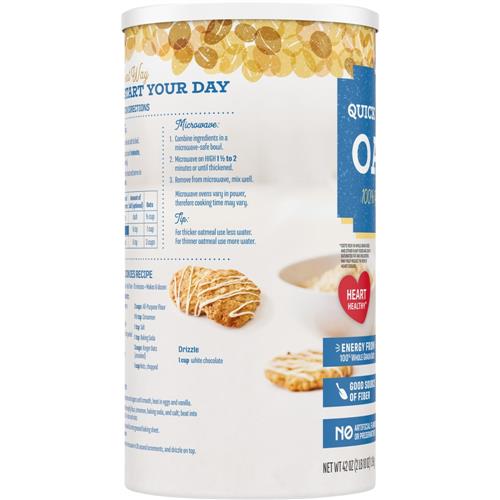 Kroger 100% Whole Grain 1 Minute Quick Oats 42 oz