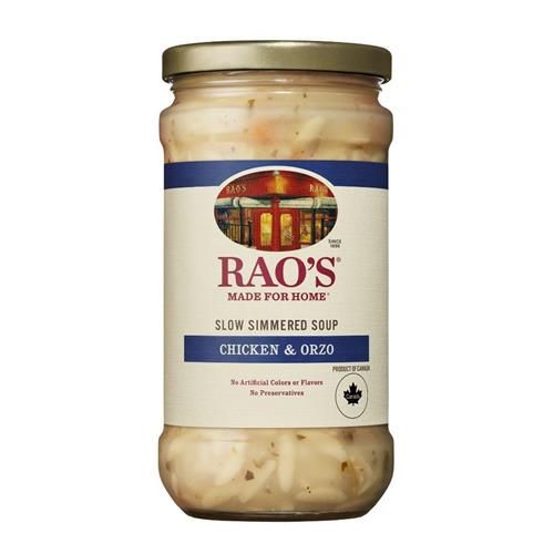 Raos Made For Home Chicken Orzo Soup, 16 Oz, Traditional Italian Heat And Serve Soup, Made With Premium Quality Ingredients