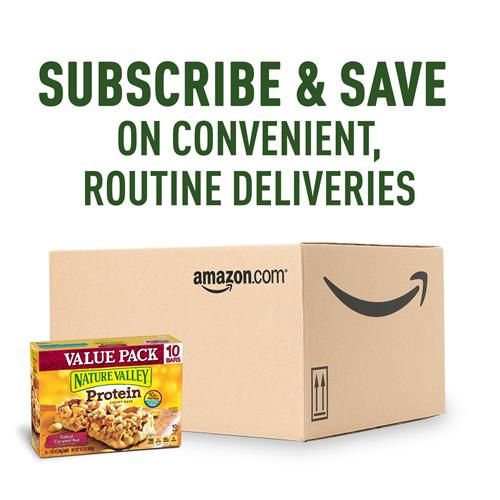 Nature Valley Chewy Protein Granola Bars, Salted Caramel Nut, 5 Bars, 7.1 Oz