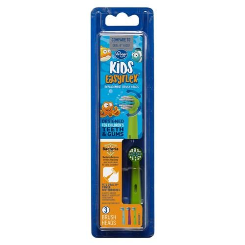 Kroger Kids EasyFlex Replacement Brush Heads 3 pk