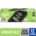 Big K Ginger Ale Zero Sugar Caffeine Free Soda Cans 12 pk / 12 fl oz