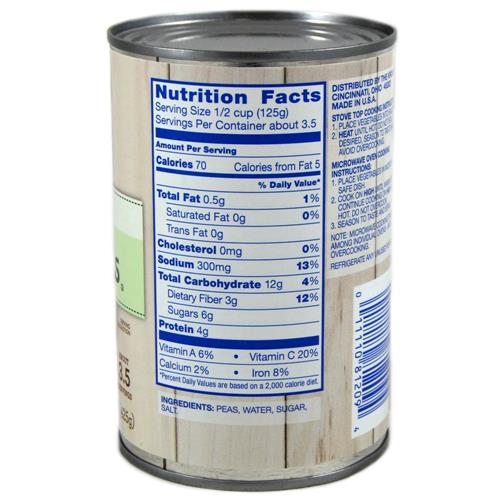 Kroger Small Canned Sweet Peas 15 oz