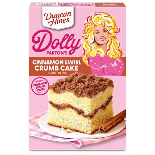 Duncan Hines Dolly Partons Cinnamon Swirl Crumb Cake & Muffin Mix, 20 Oz.