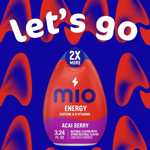 Mio Energy Acai Berry Flavored With Other Natural Flavor Liquid Water Enhancer, 3.24 Fl Oz Bottle
