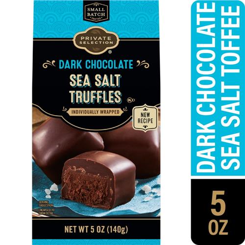 Private Selection Dark Chocolate Sea Salt Truffles 5 oz