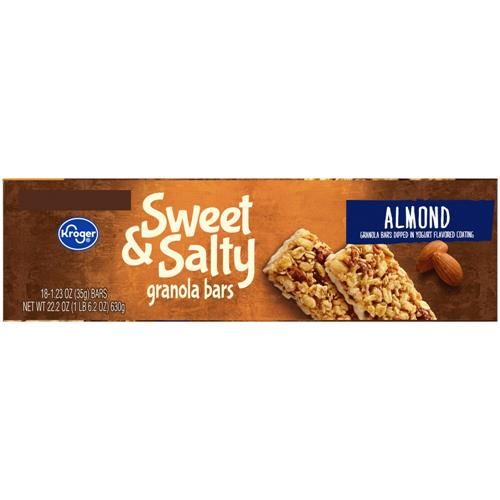 Kroger Sweet & Salty Almond Granola Bars 18 ct