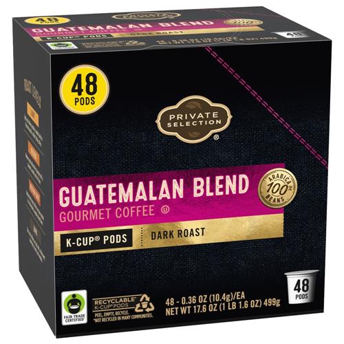Private Selection Guatemalan Blend Dark Roast Coffee Pods 48 ct