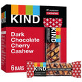 Kind Snack Bars, Dark Chocolate Cherry Cashew 4G Protein, Gluten Free Bars, 1.4 Oz, 6 Count