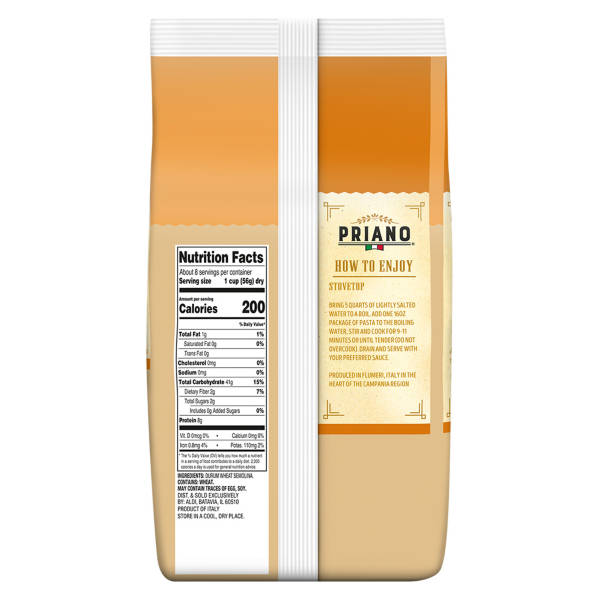 Priano Bronze Cut Rotini Pasta, 16 oz