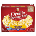 Orville Redenbachers Microwave Popcorn, Ultimate Butter Flavor, 3.29 Oz., 12-Count
