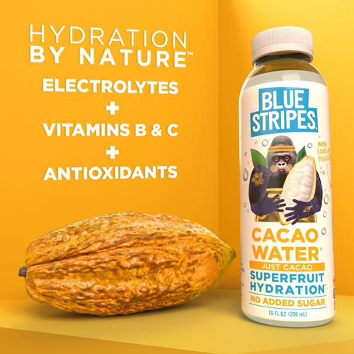 Blue Stripes Just Cacao Cacao Water, 10 Fz