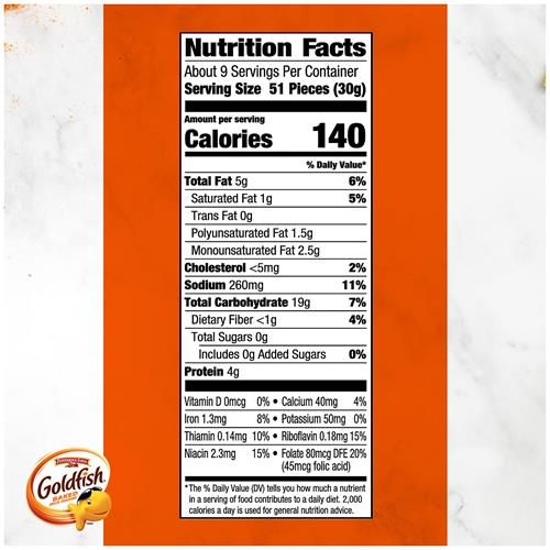 Goldfish Crackers, Flavor Blasted Xtra Cheddar Crackers, Family Size, 10 Oz Bag