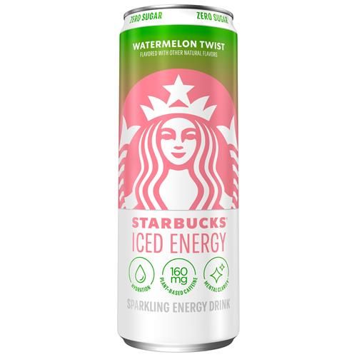 Starbucks Iced Energy, Watermelon Twist, Sparkling Energy Drink, 12 Fl Oz