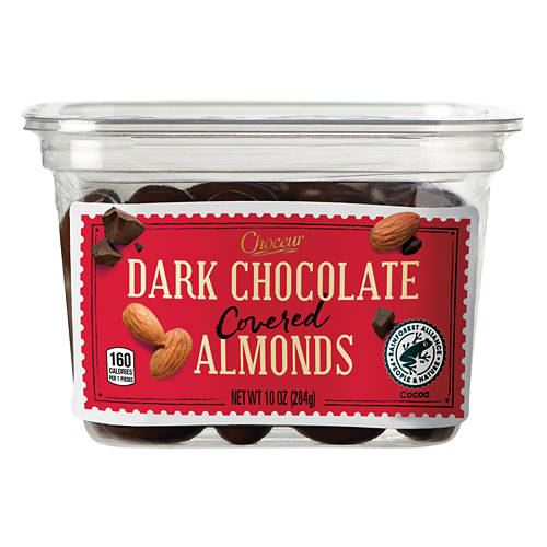Choceur Dark Chocolate Covered Almonds, 10 oz