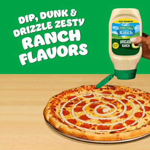 Hidden Valley Avocado Ranch Topping And Dressing, 16 Fluid Ounce Bottle (Package May Vary)