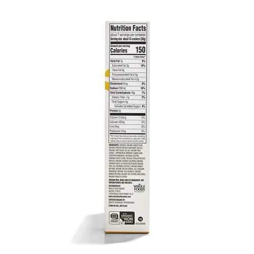 Whole Foods Market Organic Mini Cheese Sandwich Crackers, 7.5 Oz