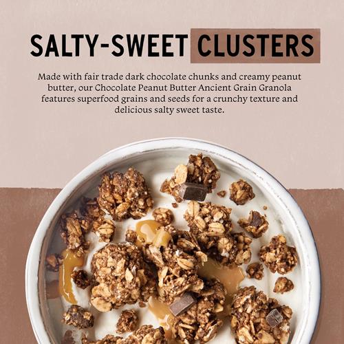 Purely Elizabeth, Chocolate Peanut Butter, Ancient Grain Granola, Gluten-Free, Non-Gmo (10Oz Bag)