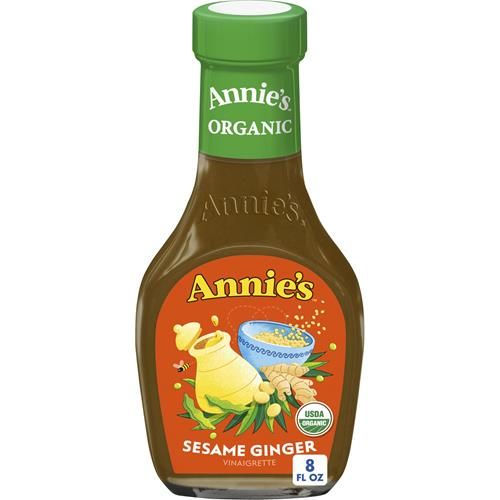 Annies Organic Sesame Ginger Vinaigrette Salad Dressing, 8 Fl Oz
