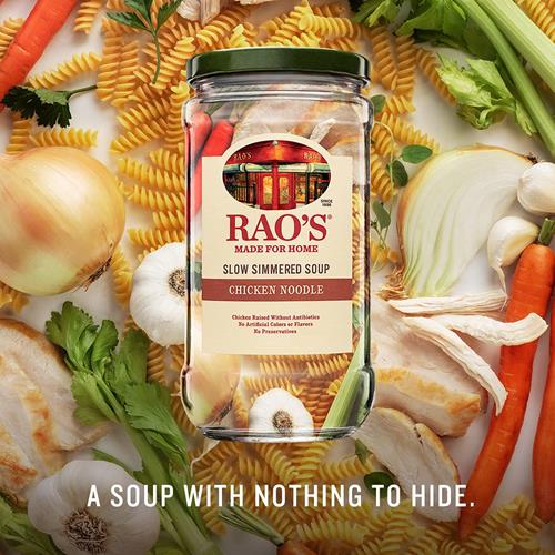 Raos Made For Home Chicken Noodle Soup, 16Oz, Traditional Italian Heat And Serve Soup, Made With Premium Quality Chicken And Vegetables