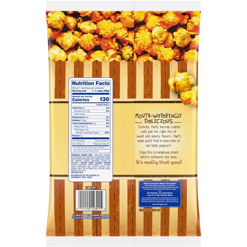 Kroger Cheddar and Caramel Popcorn 7 oz