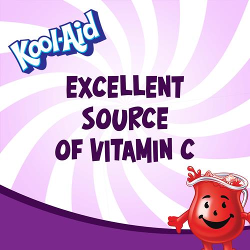 Kool-Aid Sugar-Sweetened Grape Powdered Soft Drink Mix, 19 Oz Canister