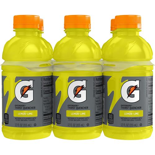 Gatorade Lemon Lime, 12 Fl Oz Bottles, 6 Pack