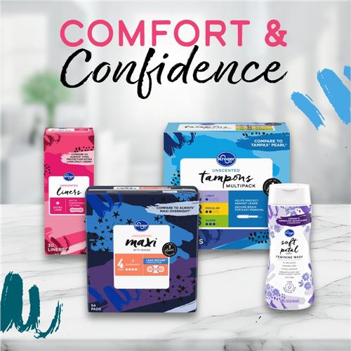 Kroger Ultra Thin Pads with Wings Extra Long Super Size 3 Unscented 38 count