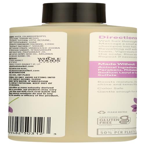 Whole Foods Market Moisture & Shine Shampoo, Lavender, 16 Fl Oz