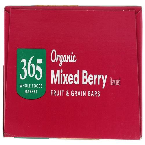 Whole Foods Market Organic Mixed Berry Fruit And Grain Bars, 20.8 Ounce, 16 Count