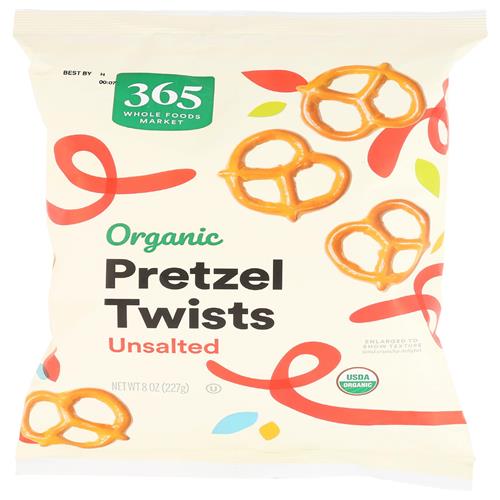 Whole Foods Market, Organic Unsalted Mini Pretzel Twists, 8 Oz