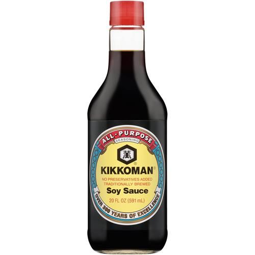 Kikkoman Soy Sauce – Traditionally Brewed, Healthy And Authentic, Gluten-Free, Pleasant Smell, Ideal For Seasoning Different Cuisines – 20 Oz, Pack Of 1