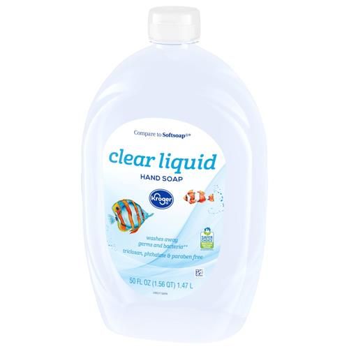 Kroger Clear Antibacterial Liquid Hand Soap Refill 50 fl oz