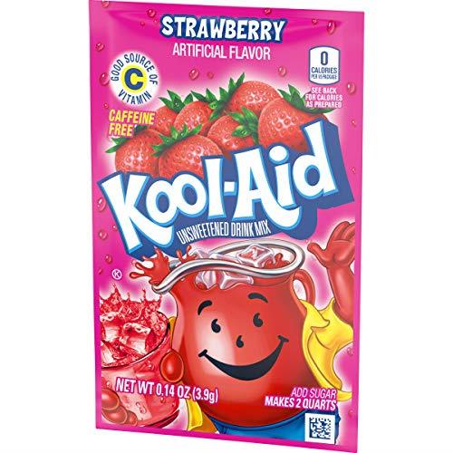 Kool-Aid Unsweetened Caffeine Free Strawberry Zero Calories Powdered Drink Mix 1 Count Pitcher Packet