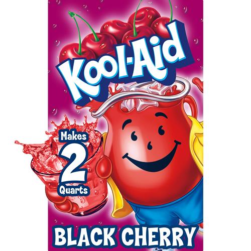 Kool-Aid Unsweetened Black Cherry Powdered Soft Drink Mix, 0.13 Oz Packet