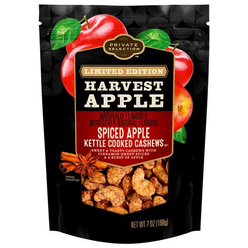 Private Selection Limited Edition Harvest Apple Spiced Apple Kettle Cooked Cashews 7 oz