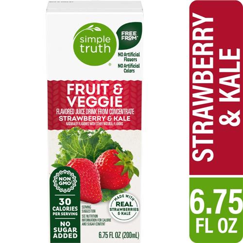Simple Truth Strawberry Kale Kids Juice Boxes 8 ct