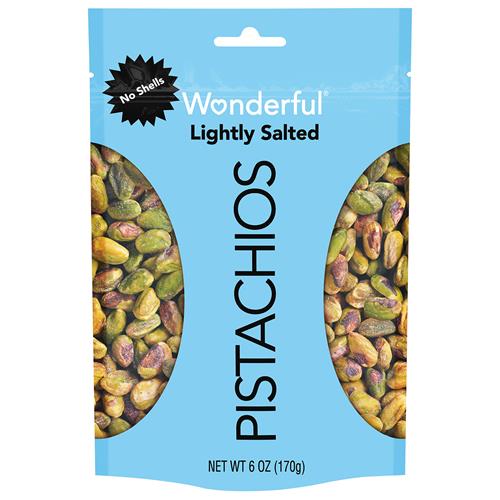Wonderful Pistachio Lightly Salted Shelled Pistachios, 6 Oz