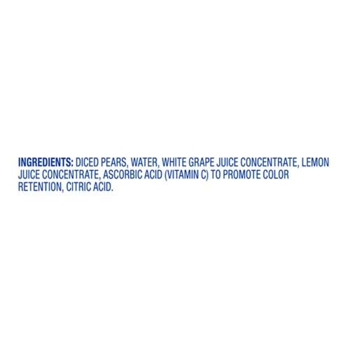 Kroger Diced Pears in Fruit Juice Cups 4 ct / 4 oz
