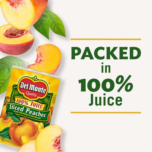 Del Monte Canned Sliced Peaches, 15 Ounce