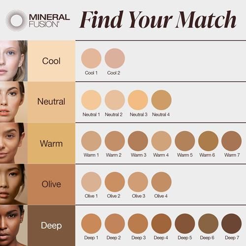 Mineral Fusion Pressed Powder Foundation, Warm 4, 0.32 Ounce