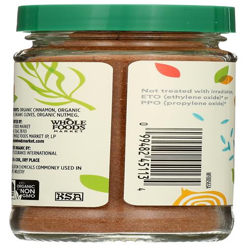 Whole Foods Market Organic Pumpkin Pie Spice, 1.76 Ounce