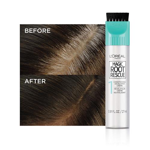 Loreal Paris Magic Root Rescue 10 Minute Root Hair Coloring Kit, Permanent Hair Color With Quick Precision Applicator, 100 Percent Gray Coverage, 5 Medium Brown, 1 Kit