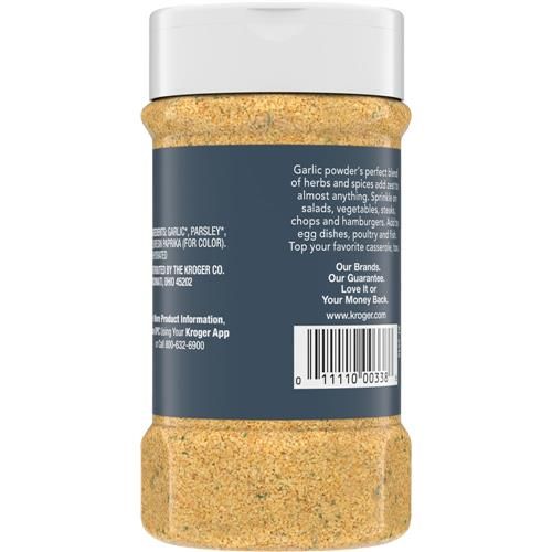 Kroger Garlic Powder With Parsley 5.25 oz