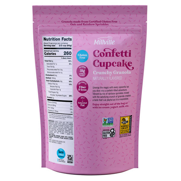 Millville Confetti Cupcake Granola - 11 oz