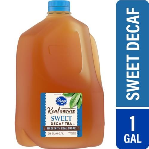 Kroger Real Brewed Decaffeinated Sweet Iced Tea Gallon 1 gal